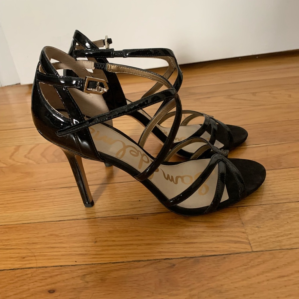 Sam Edelman Strappy Black Heels - Size 9